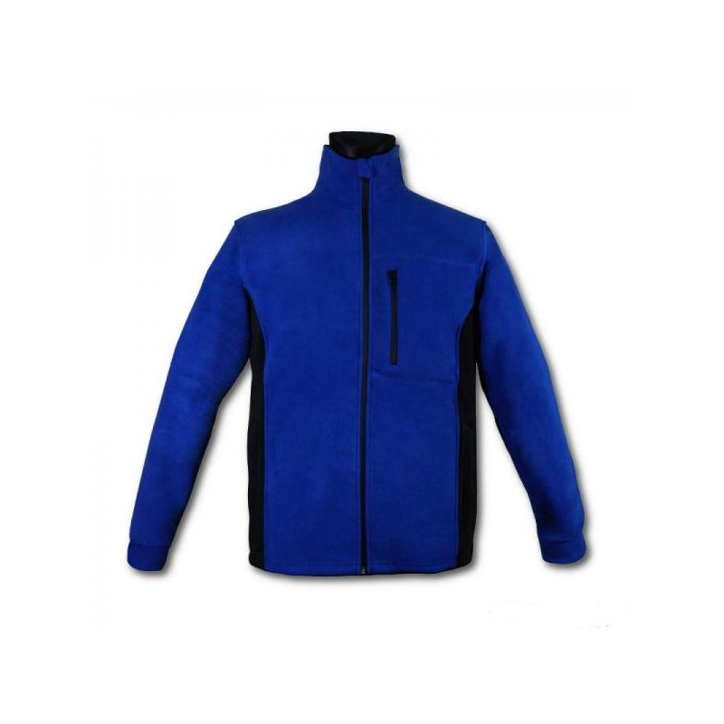 Bluza  fleece 2 culori  -albastru cu negru