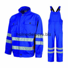 COSTUM SALOPETA CU PIEPTAR CU BANDA REFLECTORIZANTA