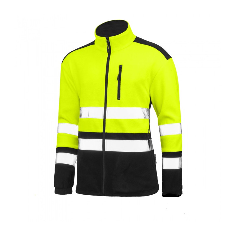 BLUZA FLEECE GALBEN REFLECTORIZANTA