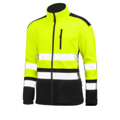 BLUZA FLEECE GALBEN REFLECTORIZANTA M