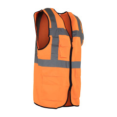 VESTA REFLECTORIZANTA CU BUZUNARE SI FERMOAR  MANAGER (PORTOCALIU)