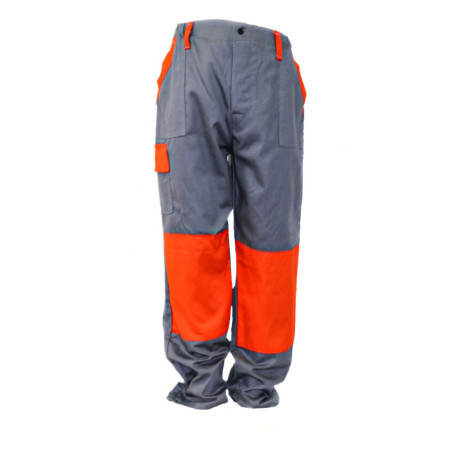 PANTALONI STANDARD TEX GRI CU PORTOCALIU 44