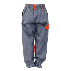 PANTALONI STANDARD TEX GRI CU PORTOCALIU 44