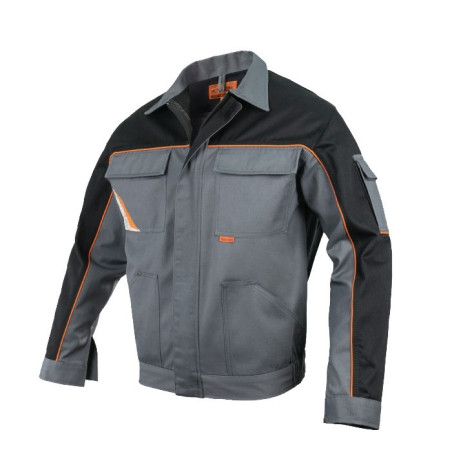 PROFESIONAL JACHETA DE LUCRU GRI CU NEGRU